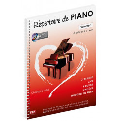 Répertoire de Piano... Vol 1 - Christophe Astié (+ audio)