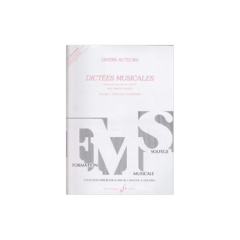 Dictees Musicales Volume 3 - Eleve - J-C. Jollet (+ audio)