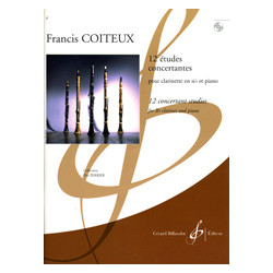 12 Etudes Concertantes - Francis Coiteux (+ audio)