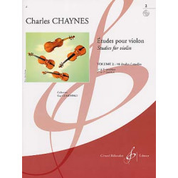 Etudes Pour Le Violon Vol.2 : 18 Etudes (2E Cycle) - Charles Chaynes (+ audio)