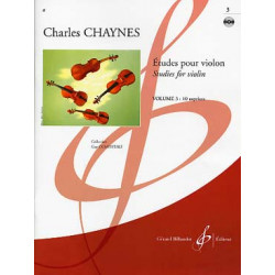 Etudes Pour Le Violon Volume 3 - Charles Chaynes (+ audio)