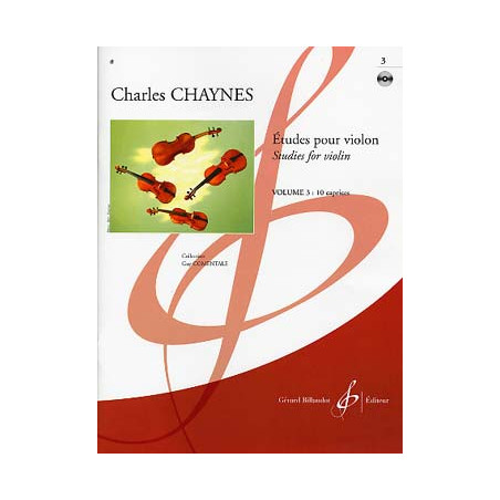 Etudes Pour Le Violon Volume 3 - Charles Chaynes (+ audio)