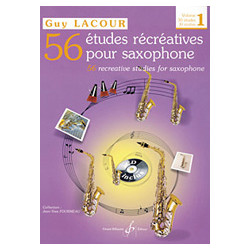 56 Etudes Recreative 1 - Guy Lacour - Saxophone (+ audio)