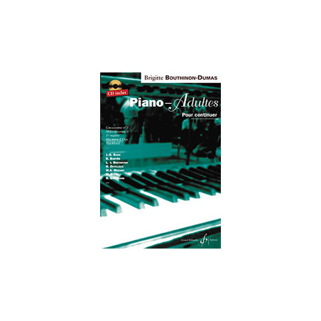 Piano-Adultes Volume 2 - Brigitte Bouthinon-Dumas (+ audio)