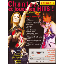 Chantez Et Jouez Les Hits Vol 2 - R. Williams, H. Segara - Piano, Voix, Guitare (+ audio)
