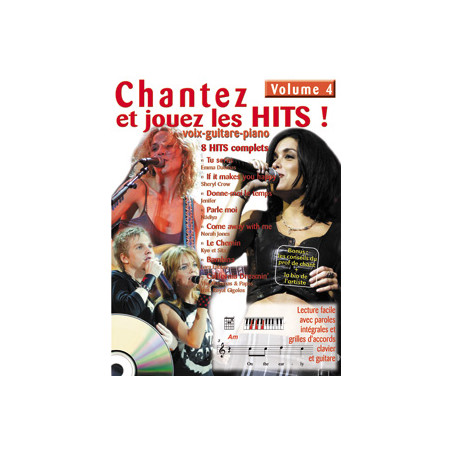 Chantez et Jouez les Hits Vol. 4 - Emma Daumas - Piano, Voix, Guitare (+ audio)