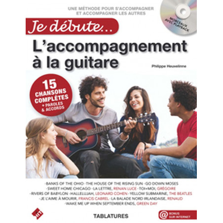 Je Debute - L'Accompaniment A La Guitare - Philippe Heuvelinne (+ audio)
