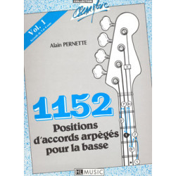 1152 Positions d'accords arpégés n°1 - Alain Pernette - Guitare basse
