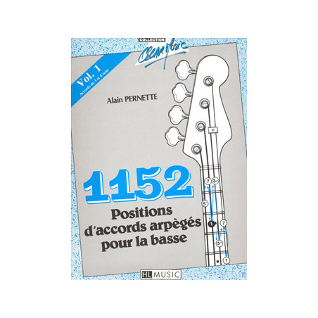 1152 Positions d'accords arpégés n°1 - Alain Pernette - Guitare basse