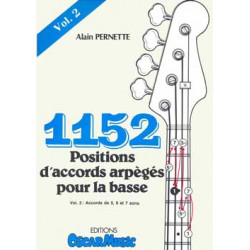 1152 Positions d'accords arpégés n°2 - Alain Pernette - Guitare basse