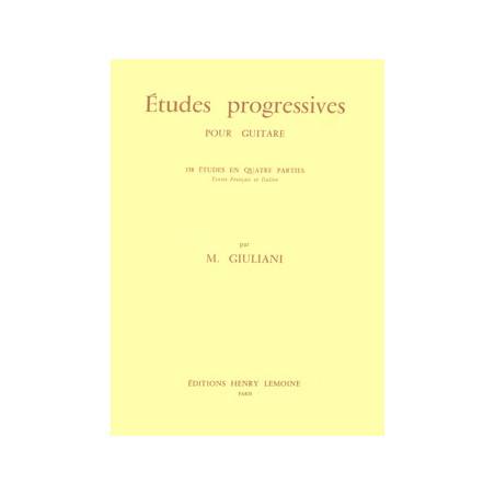 Etudes progressives (158) - Mauro Giuliani - Guitare