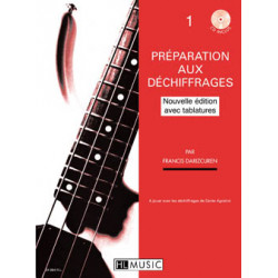 Préparation au déchiffrage Vol.1 et 2 - Francis Darizcuren - Guitare basse (+ audio)