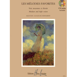 Mélodies favorites - Jacqueline Bonnardot - Voix medium, haute et piano (+ audio)
