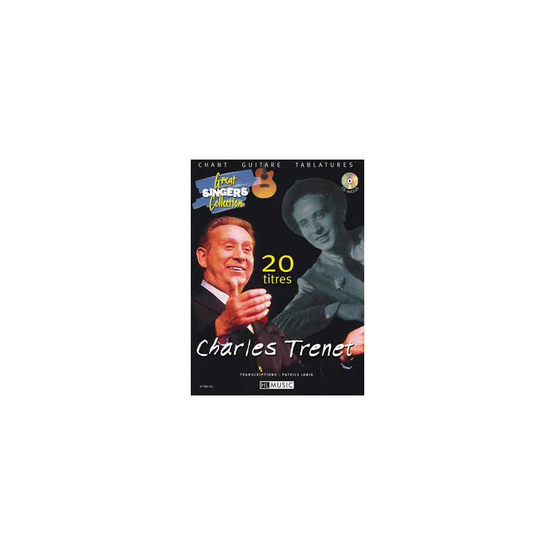 20 Titres - Charles Trenet - Voix et guitare (+ audio)