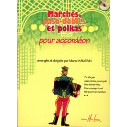 Marches Pasodobles & Polkas - M. Maugain - Accordéon (+ audio)