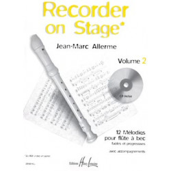 Recorder on stage Vol.2 - Jean-Marc Allerme - Flûte à bec (+ audio)