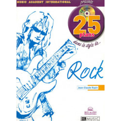 25 Plans dans le style... Rock - Jean-Claude Rapin - Guitare électrique (+ audio)
