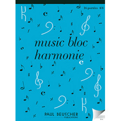 Music bloc harmonie - 4x4 portées
