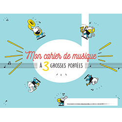 Cahier de Musique pour enfant 3 - grosses portées – Lemoine E3U