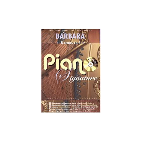 Piano signature -  Barbara (+ audio)
