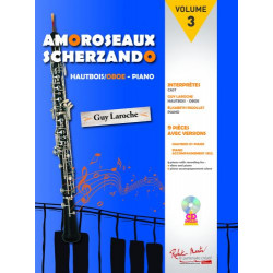 Amoroseaux Scherzando - Volume 3 - Guy Laroche - Hautbois et Piano (+ audio)