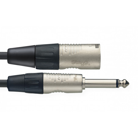 Stagg NAC1PXMR - Câble audio pro - jack mono/XLR M, série