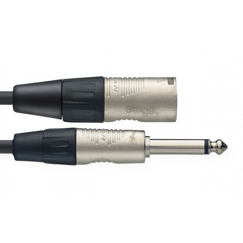Stagg NAC3PXMR - Câble audio pro - jack mono/XLR M, série