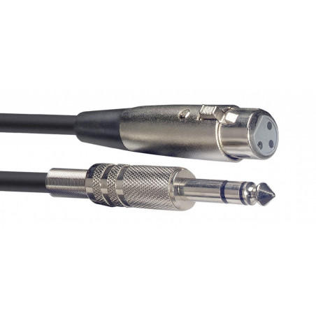 Stagg SAC3PSXF DL - Câble audio, XLR/jack (f/m), 3 m