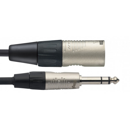 Stagg NAC1PSXMR - Câble audio pro - jack stereo/XLR M, série