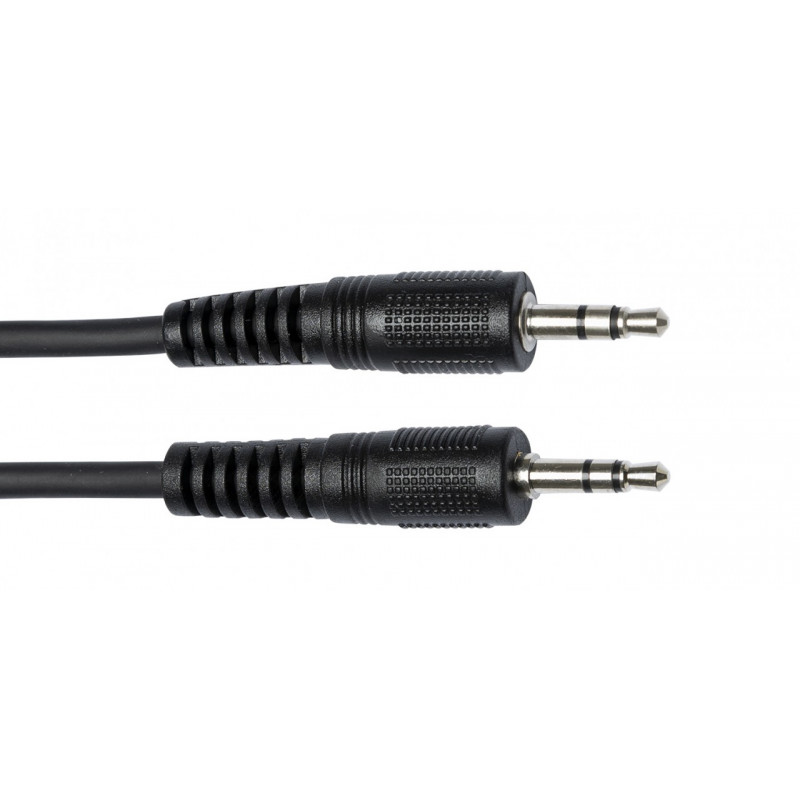 Stagg SAC020MPSMPSB - Câble audio stéréo, mini jack/mini jack (m/m), 20 cm
