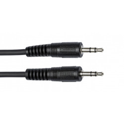 Stagg SAC030MPSMPSB - Câble audio stéréo, mini jack/mini jack (m/m), 30 cm