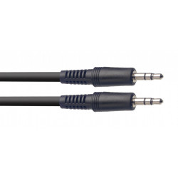 Stagg SAC3MPSMPSB - Câble audio, mini jack/mini jack (m/m), 3 m