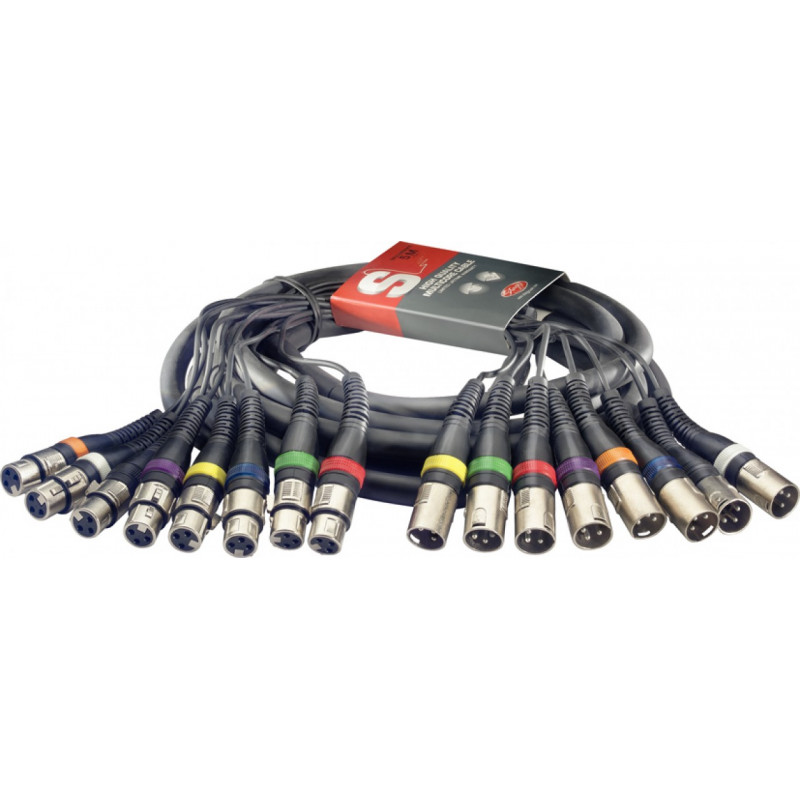 Stagg SML5/8XF8XM E - Multicâble - 8 x XLR f./8 x XLR m