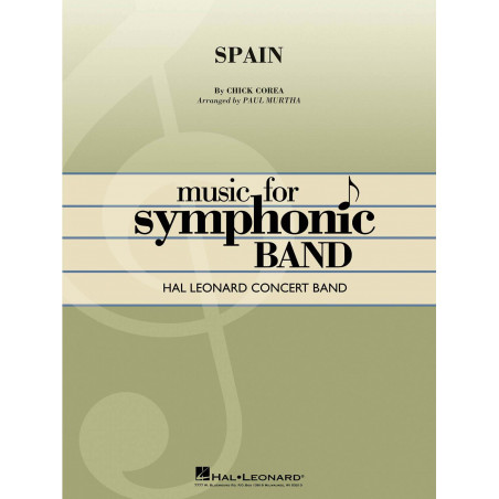 Spain - Chick Corea - Music for symphonic band