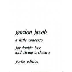 A little concerto for double bass and string orchestra - Gordon Jacob - Contre basse et piano