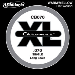 D'Addario Chromes CB070, longue, .070 - Corde au détail guitare basse