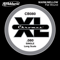 D'Addario Chromes CB080, longue, .080 - Corde au détail guitare basse