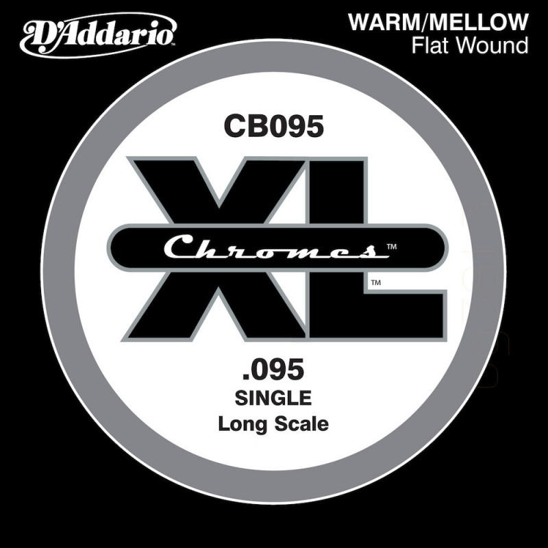D'Addario Chromes CB095, longue, .095 - Corde au détail guitare basse