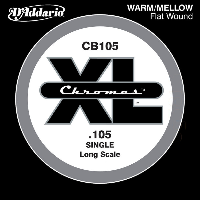 D'Addario Chromes CB105, longue, .105 - Corde au détail guitare basse