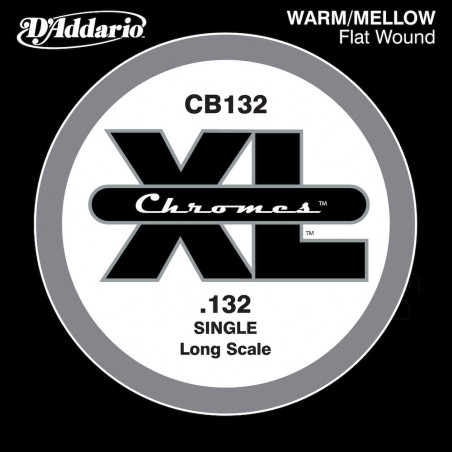 D'Addario Chromes CB032, .132 - Corde au détail guitare basse