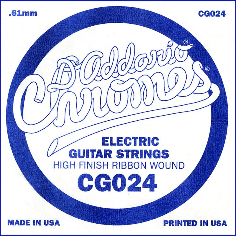 D'Addario CG024, .024 - Corde au détail guitare électrique - filet plat