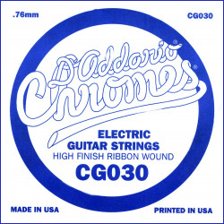 D'Addario CG030, .030 - Corde au détail guitare électrique - filet plat