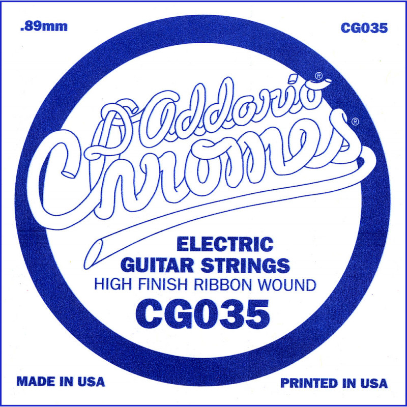 D'Addario CG035, .035 - Corde au détail guitare électrique - filet plat