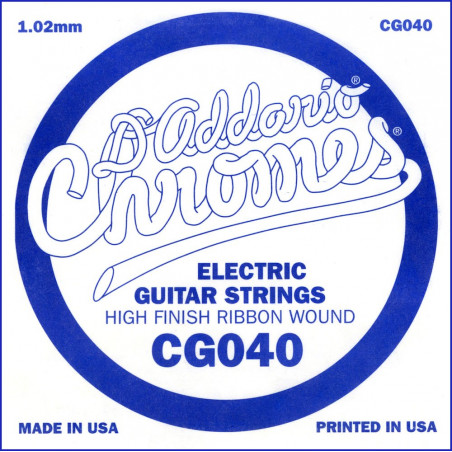 D'Addario CG040, .040 - Corde au détail guitare électrique - filet plat