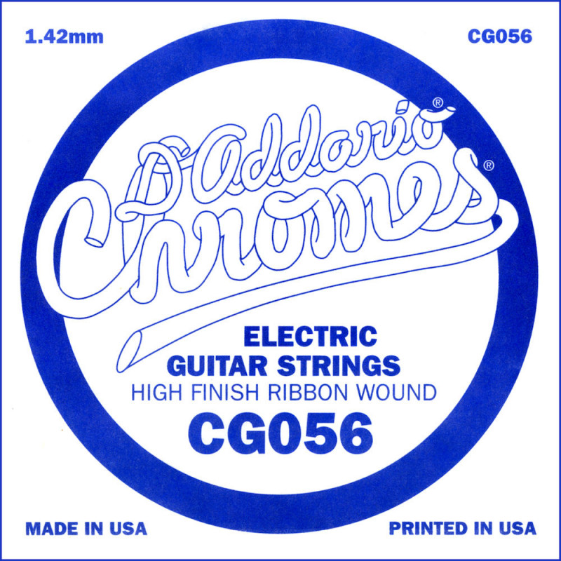 D'Addario CG056, .056 - Corde au détail guitare électrique - filet plat