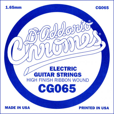 D'Addario CG065, .065 - Corde au détail guitare électrique - filet plat