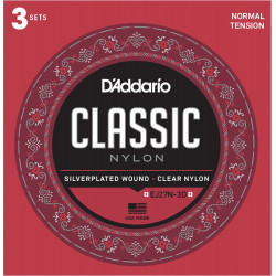 D'Addario EJ27N – normale, 3 jeux - jeu guitare classique