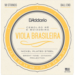 D'Addarrio EJ82A - Jeu cordes Viola Brasileira (Cebolao Re et Boiadeira