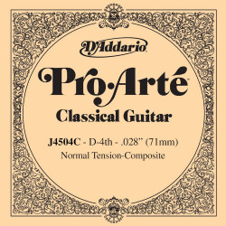 D'Addario Pro-Arte J4504C, Normal, quatrième corde - Corde au détail composite - guitare classique