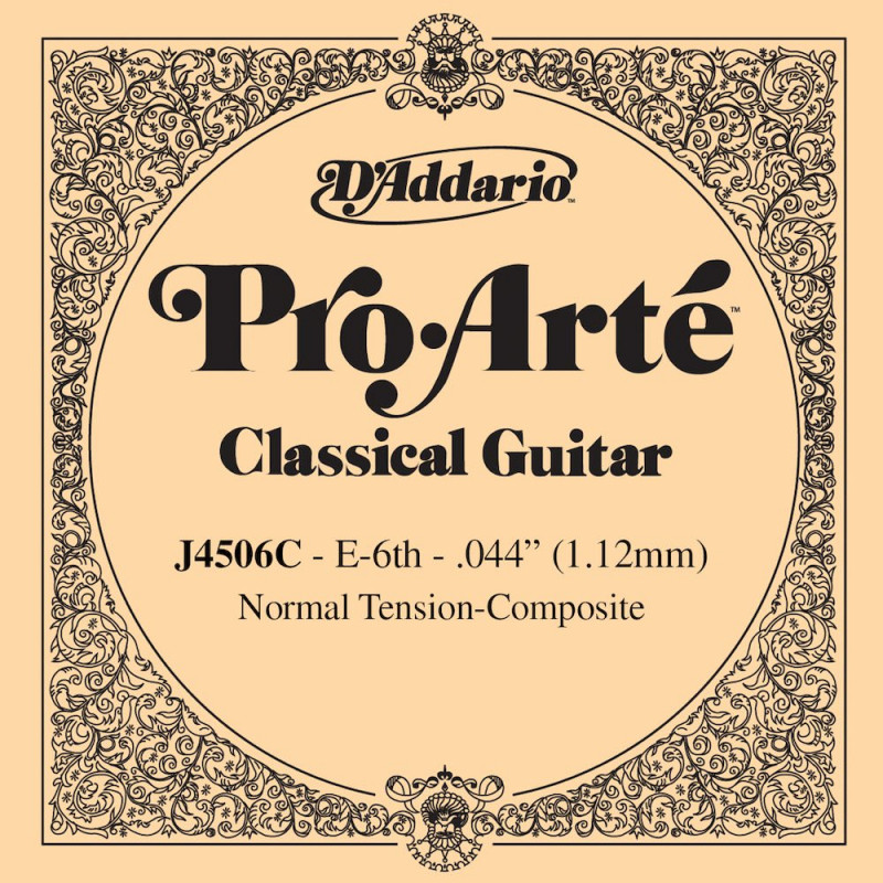 D'Addario Pro-Arte J4506C, Normal, sixième corde - Corde au détail composite - guitare classique